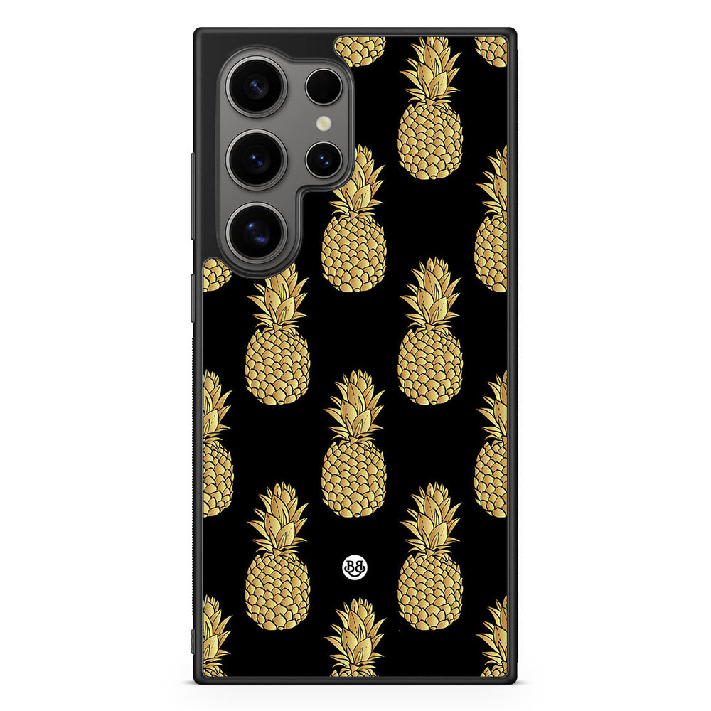Samsung Galaxy S24 Ultra Case - Gold Pineapples
