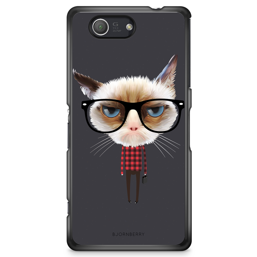 Sony Xperia Z3 Compact Case - Hipster Cat
