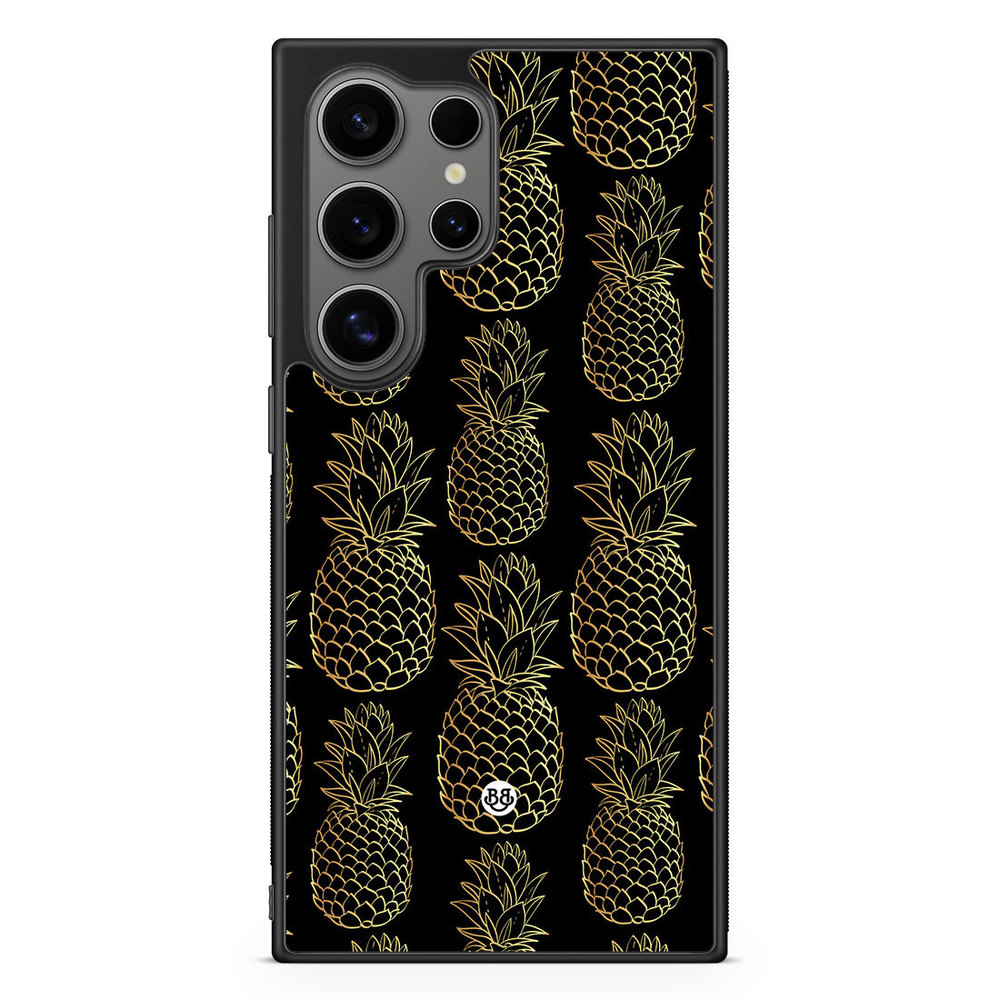 Samsung Galaxy S24 Ultra Case - Gold Pineapples