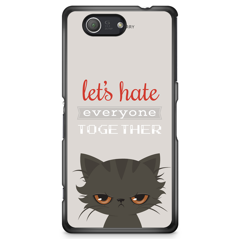 Sony Xperia Z3 Compact Case - Angry Cat