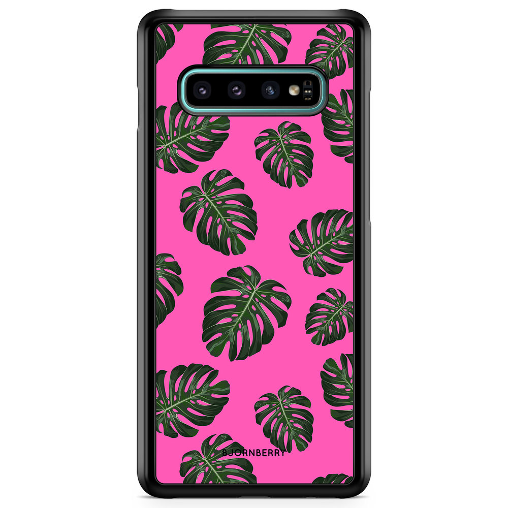 Samsung Galaxy S10 Plus Case - Monstera Pink