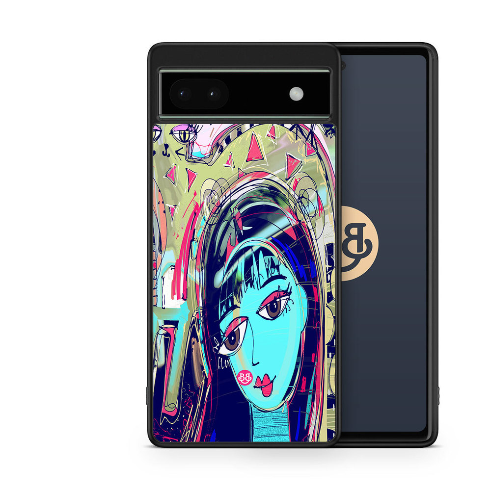 Google Pixel 6a Case - Abstract Cat