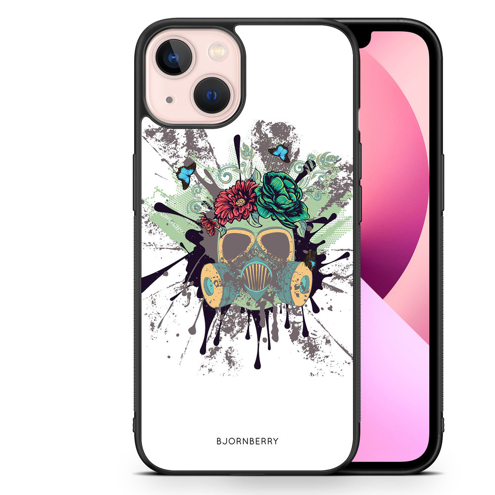 iPhone 13 Case - Gas Mask Flowers