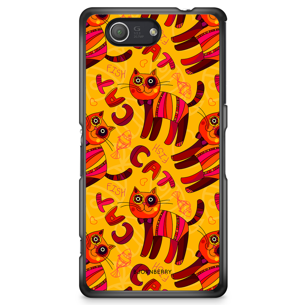 Sony Xperia Z3 Compact Case - Cat & Fish