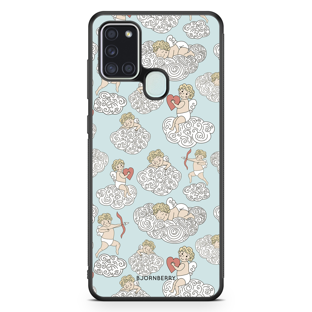 Samsung Galaxy A21s Case - Angels and Clouds