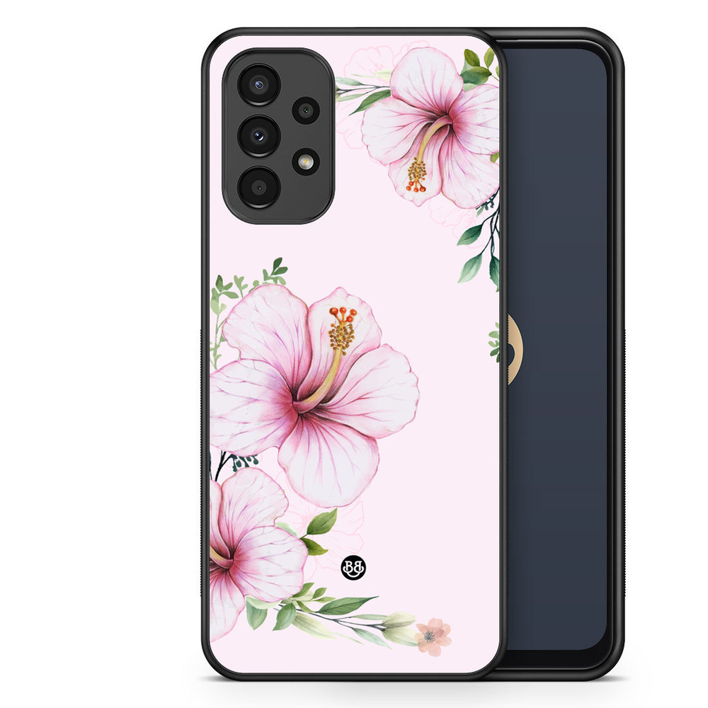 Samsung Galaxy A13 Case - WILD BLOOM - Soft Hibiscus