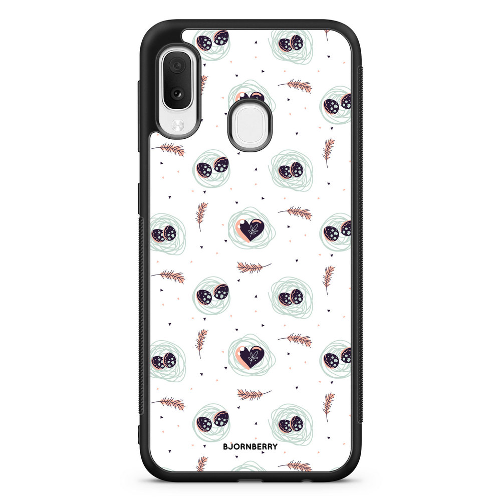 Samsung Galaxy A20e Case - Eggs and Hearts