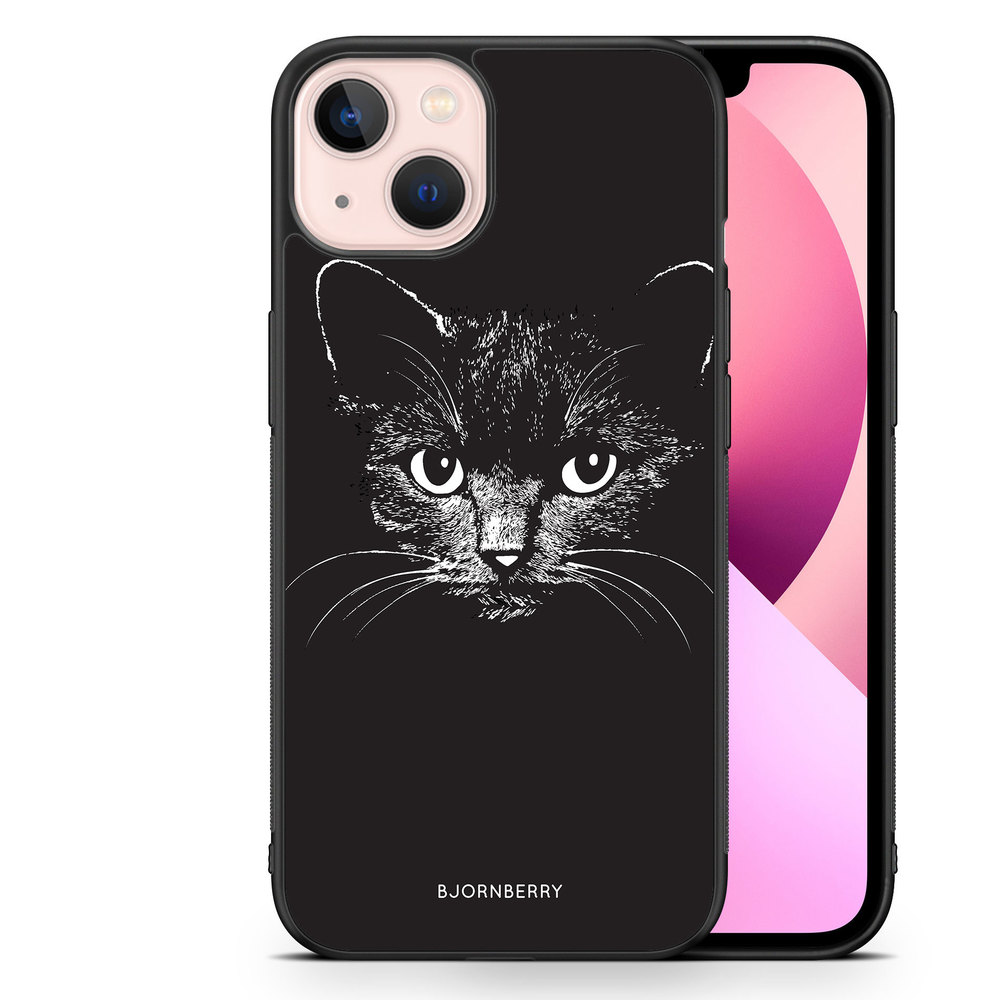 iPhone 13 Case - Black/White Cat