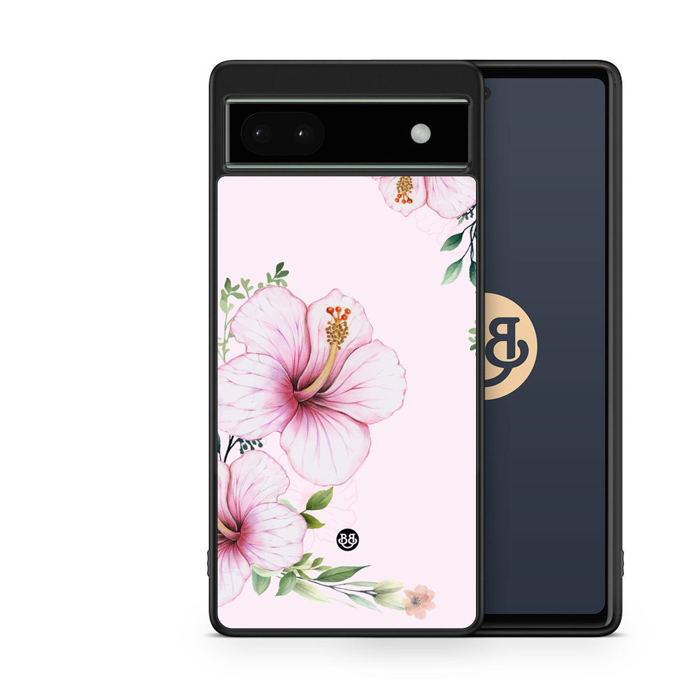 Google Pixel 6a Case - WILD BLOOM - Soft Hibiscus