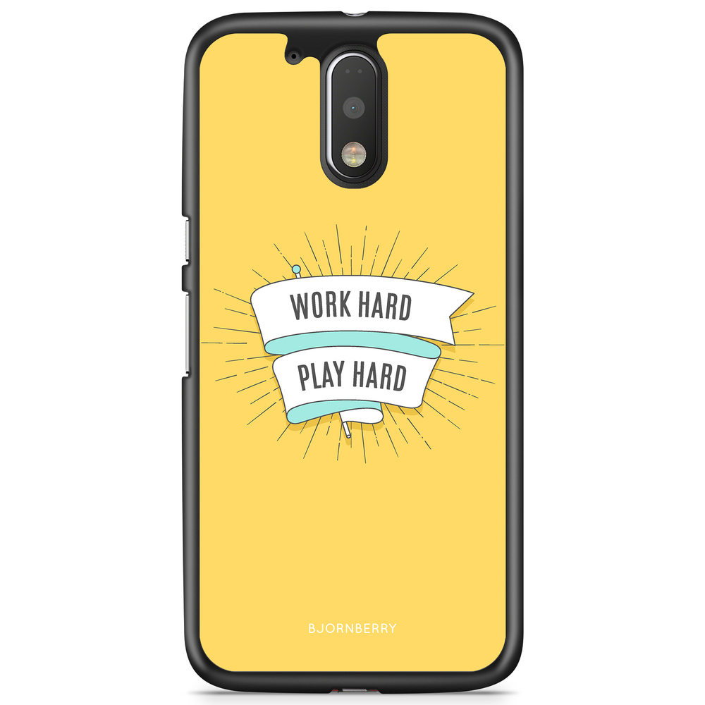 Moto G4/G4 Plus Case - Work hard play hard