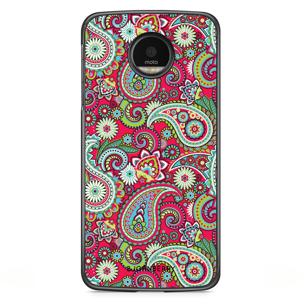 Motorola Moto G5S Plus Case - Red Paisley
