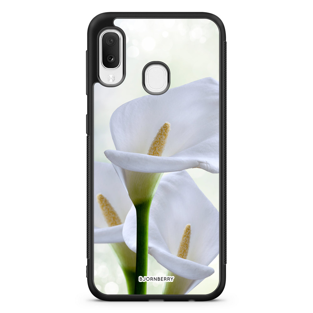 Samsung Galaxy A20e Case - White flower