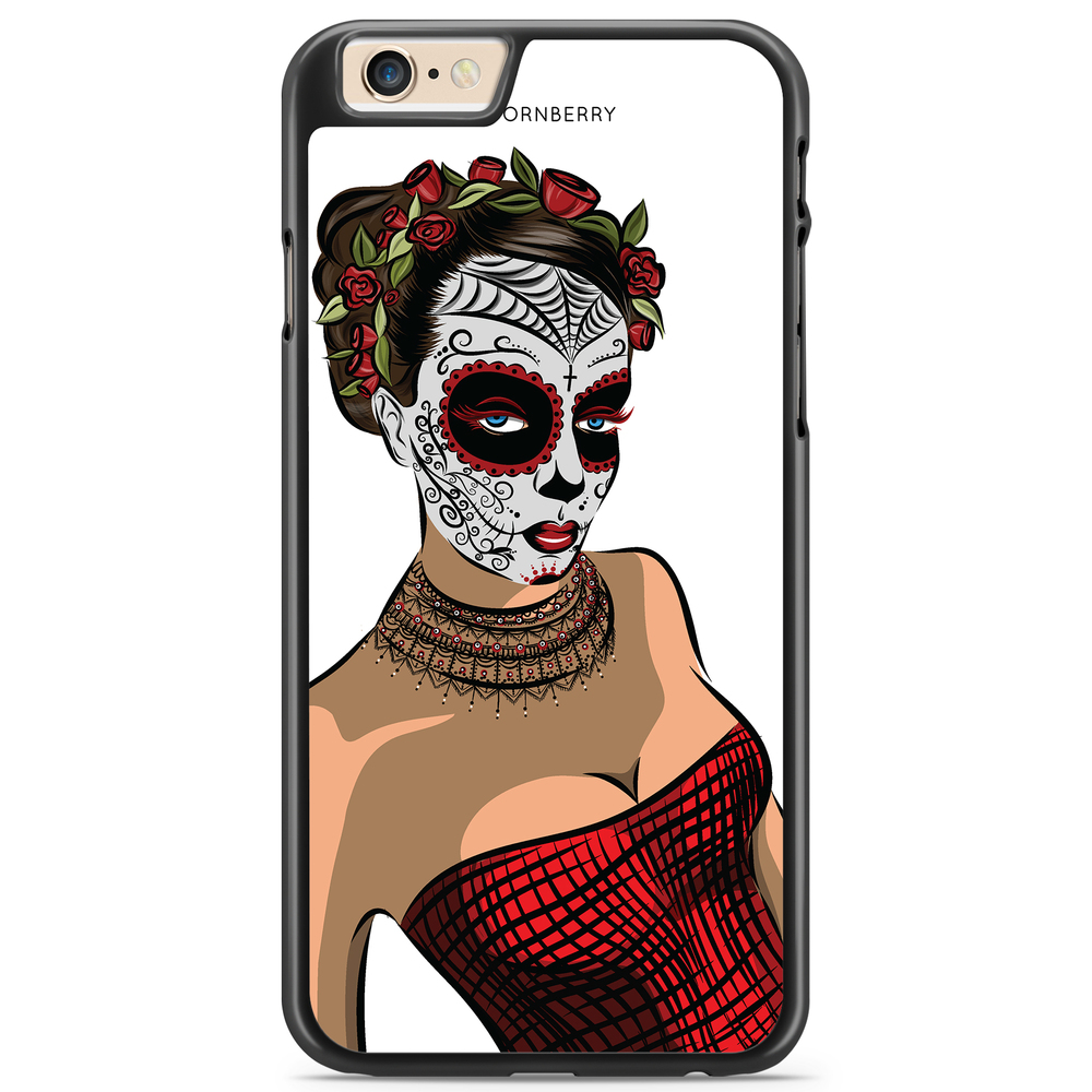 iPhone 6/6s Case - Skull Mask Flowers