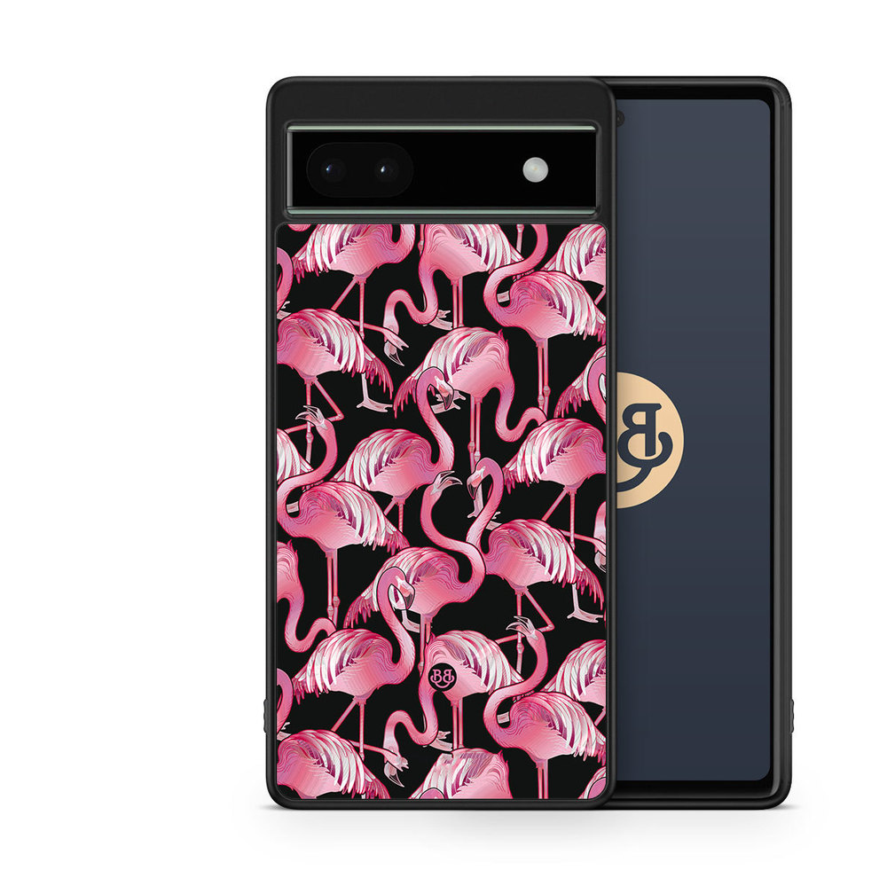 Google Pixel 6a Case - Flamingos