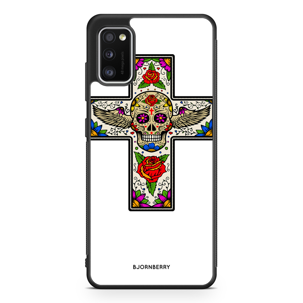 Samsung Galaxy A41 Case - Skull Cross