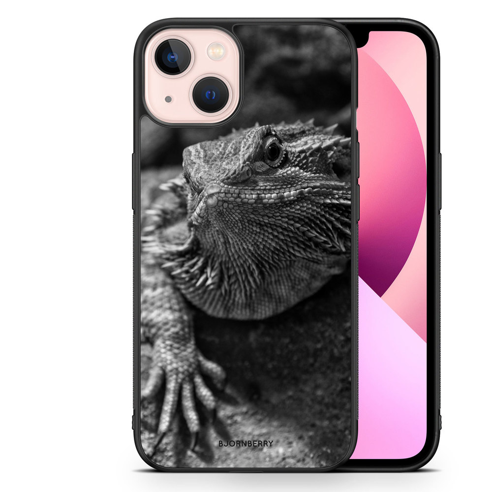 iPhone 13 Case - Black/White Lizard