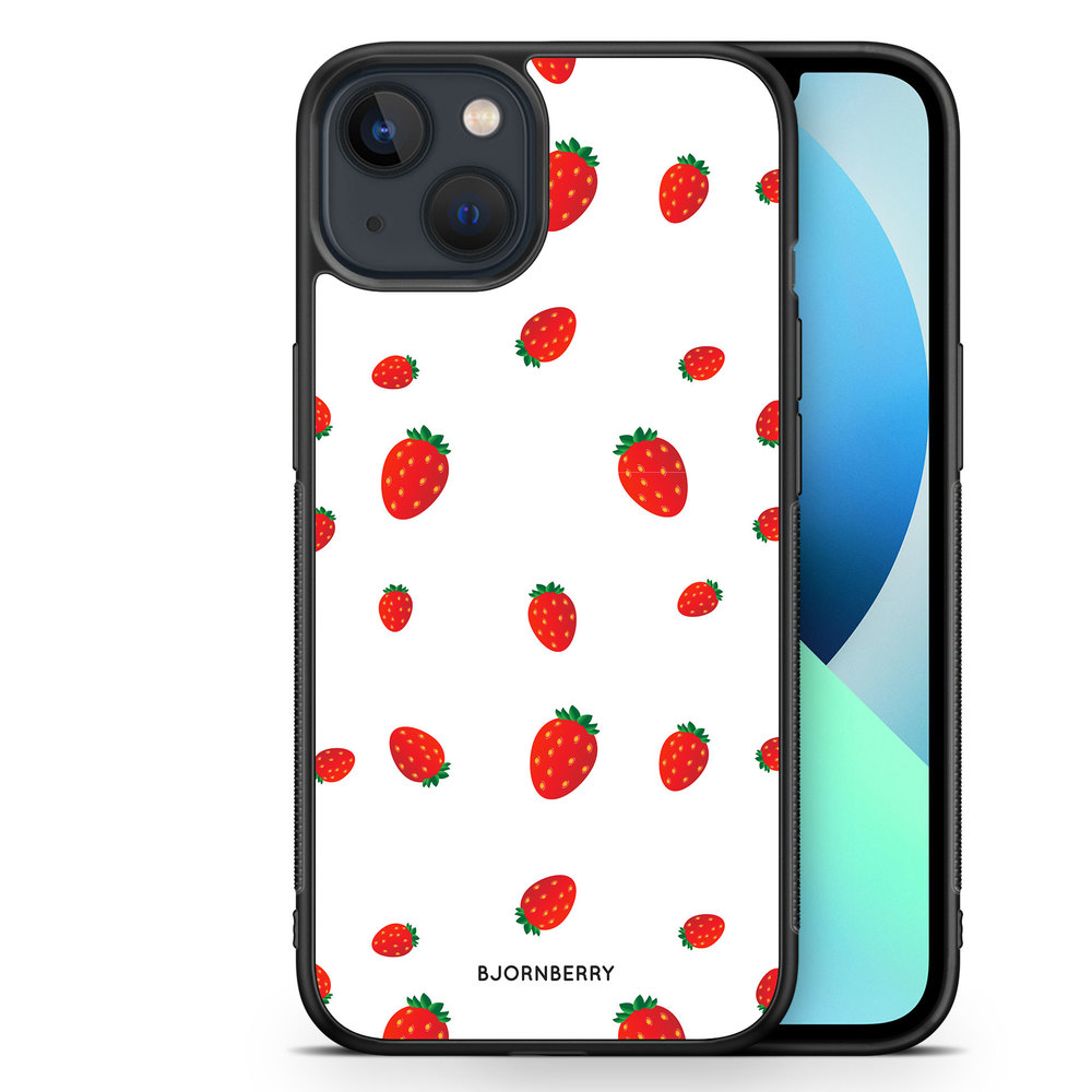 iPhone 13 Mini Case - Strawberry Pattern
