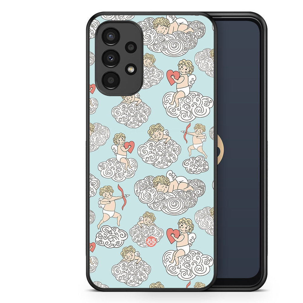 Samsung Galaxy A13 Case - Angels and Clouds