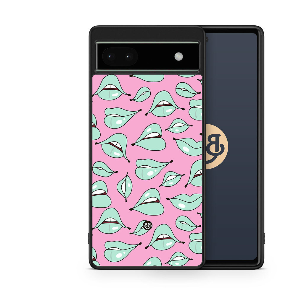 Google Pixel 6a Case - Green Lips
