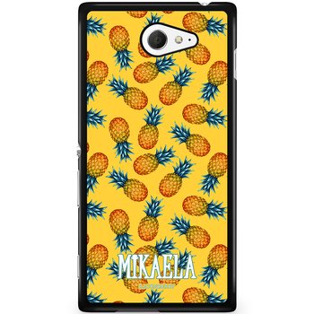 Sony Xperia M2 Aqua Skal Custom - Ananas Namn