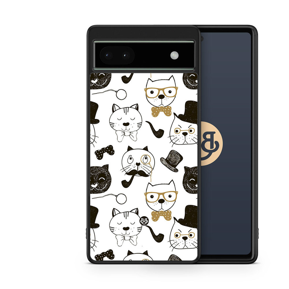 Google Pixel 6a Case - Cartoon cats