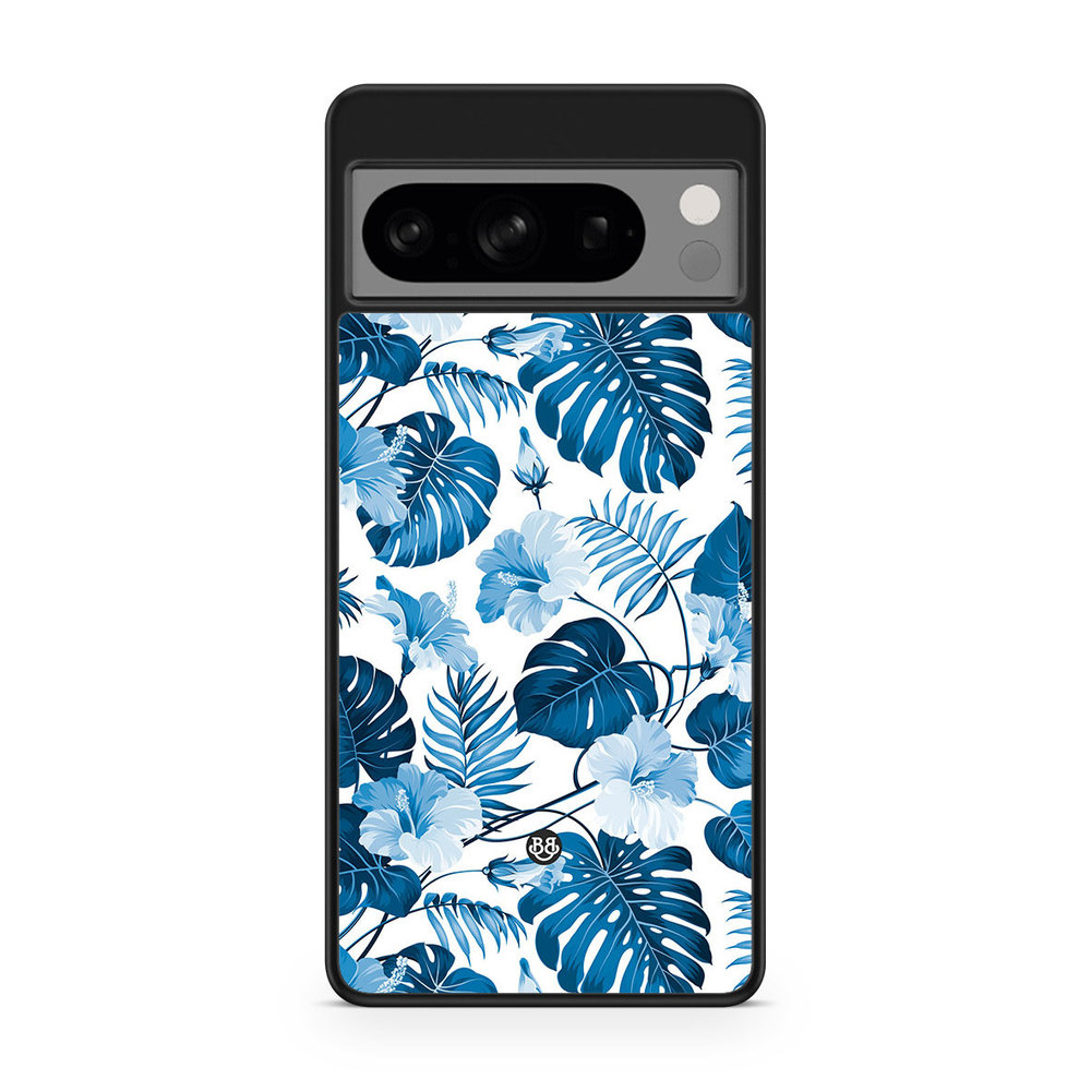 Google Pixel 8 Pro Case - Blue Flowers