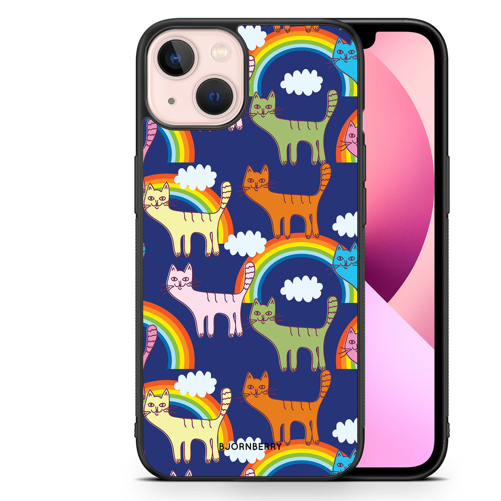 iPhone 13 Case - Cats & Rainbows