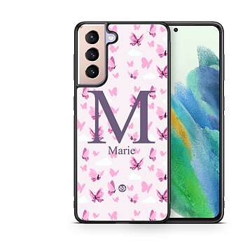 Samsung Galaxy S21 FE 5G Custom Case - AWAKEN - Butterfly Pink