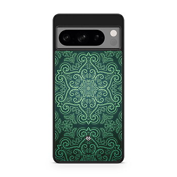 Google Pixel 8 Pro Case - Green Retro Pattern