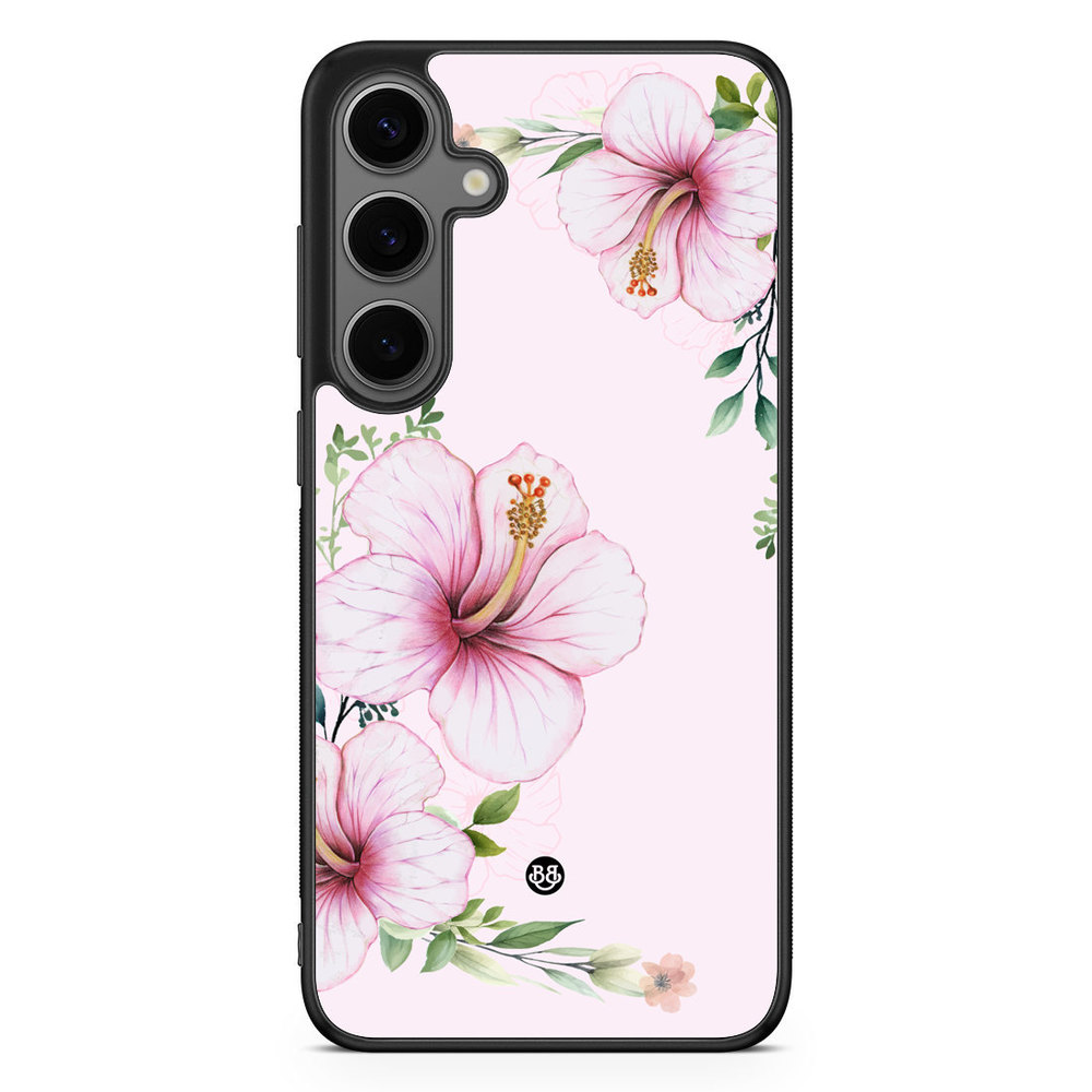 Samsung Galaxy S24 Plus Case - WILD BLOOM - Soft Hibiscus