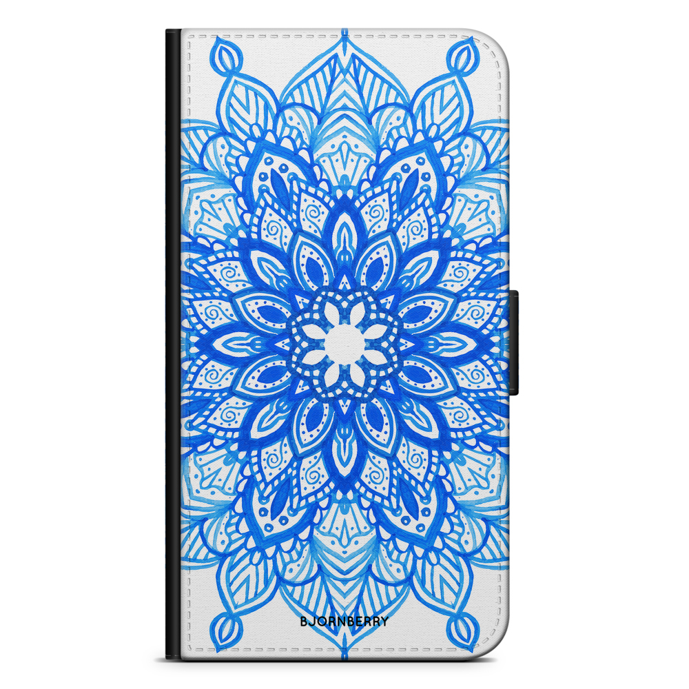 Huawei P9 Lite Wallet Case - Blue Mandala