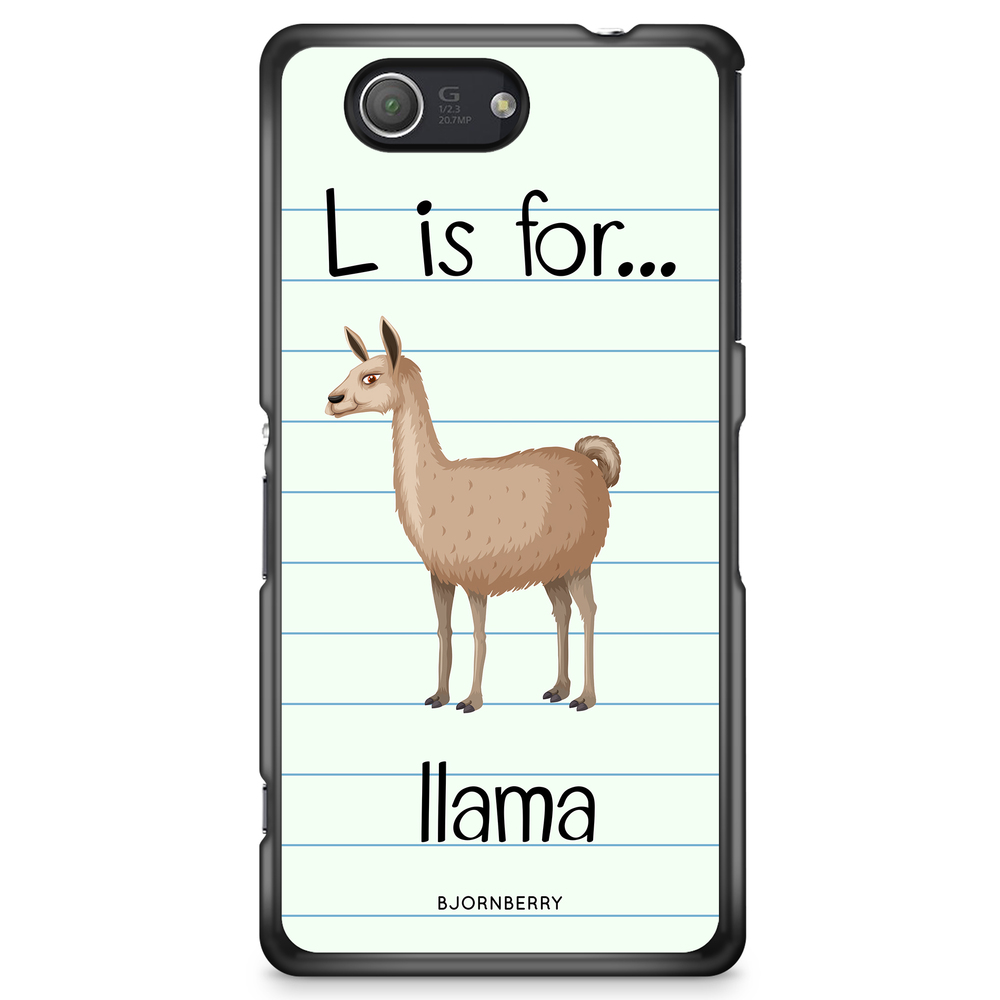 Sony Xperia Z3 Compact Case - L Is For Llama