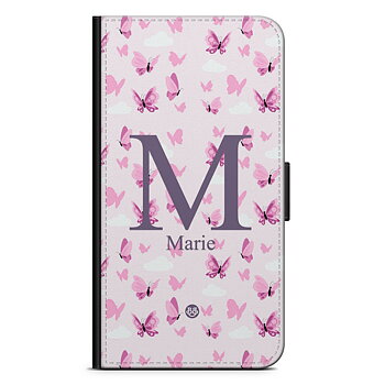 Samsung Galaxy S23 Plus Custom Wallet Case - AWAKEN - Butterfly Pink
