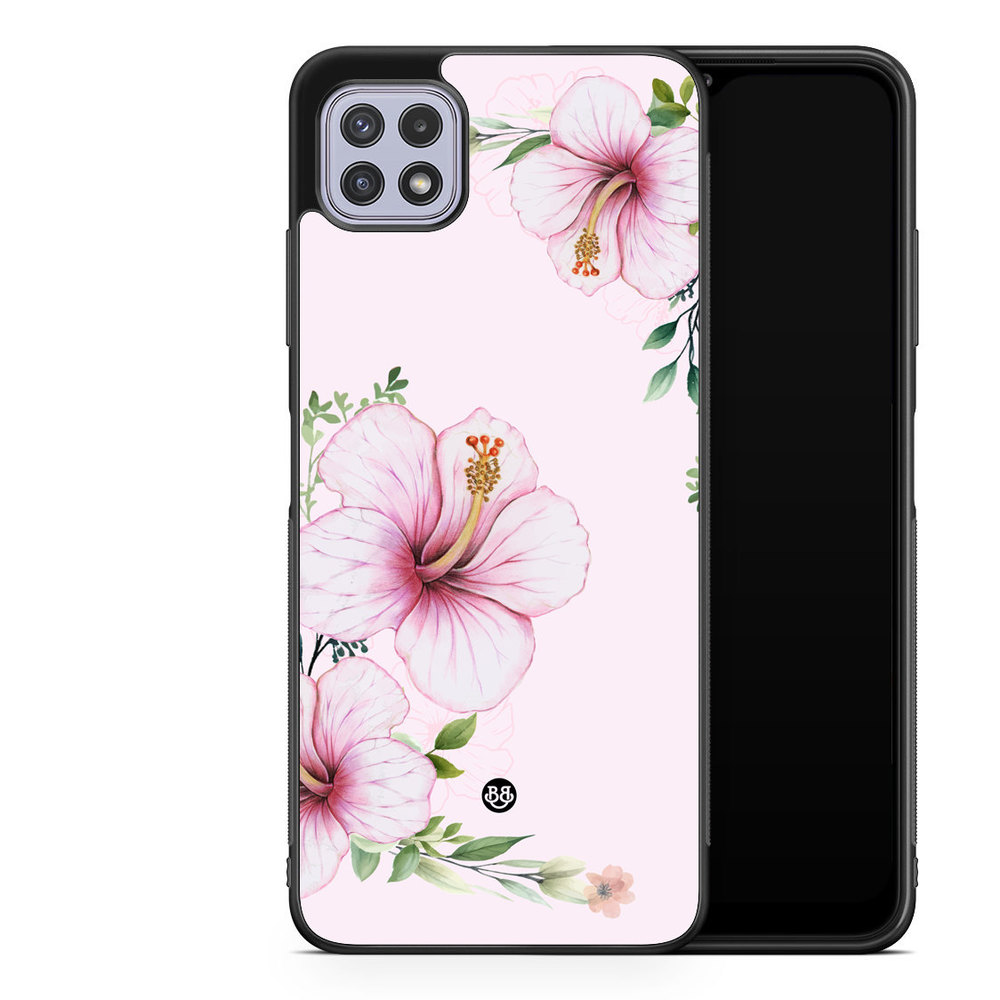 Samsung Galaxy A22 4G Case - WILD BLOOM - Soft Hibiscus