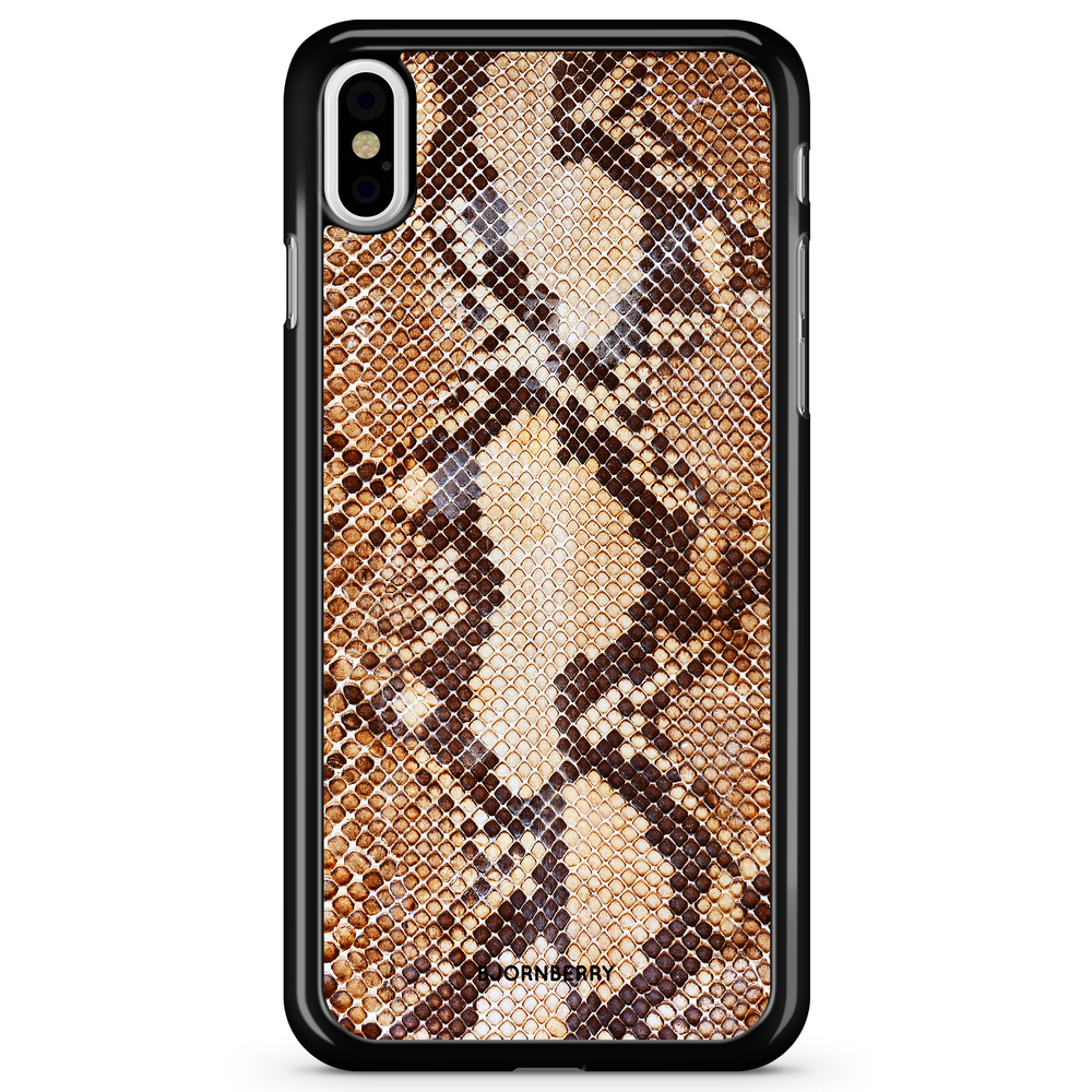 iPhone X / XS Case - Snakeskin Brown