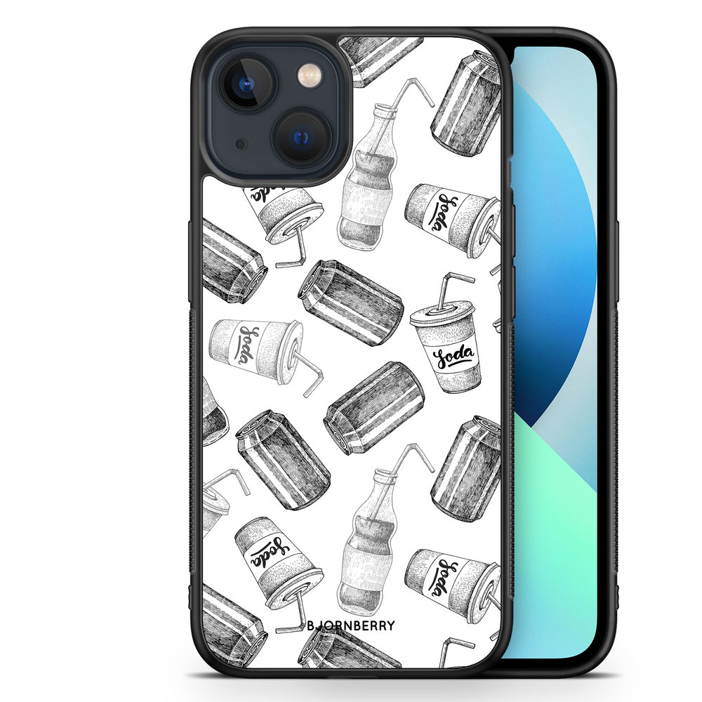 iPhone 13 Mini Case - Soda Black & White