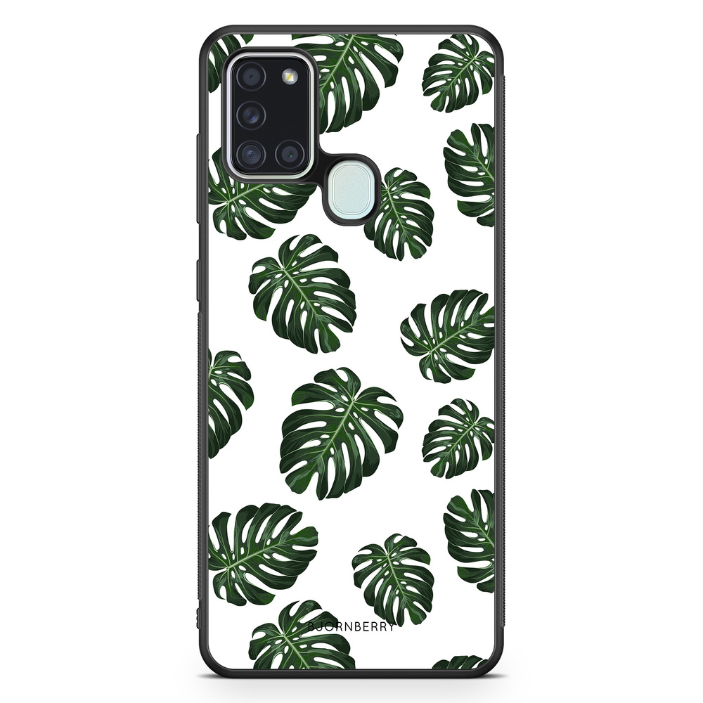 Samsung Galaxy A21s Case - Monstera Pattern