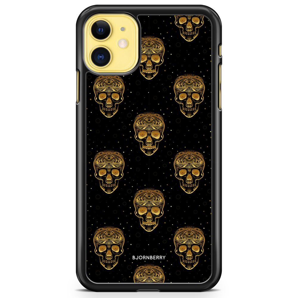 iPhone 11 Case - Gold Skulls