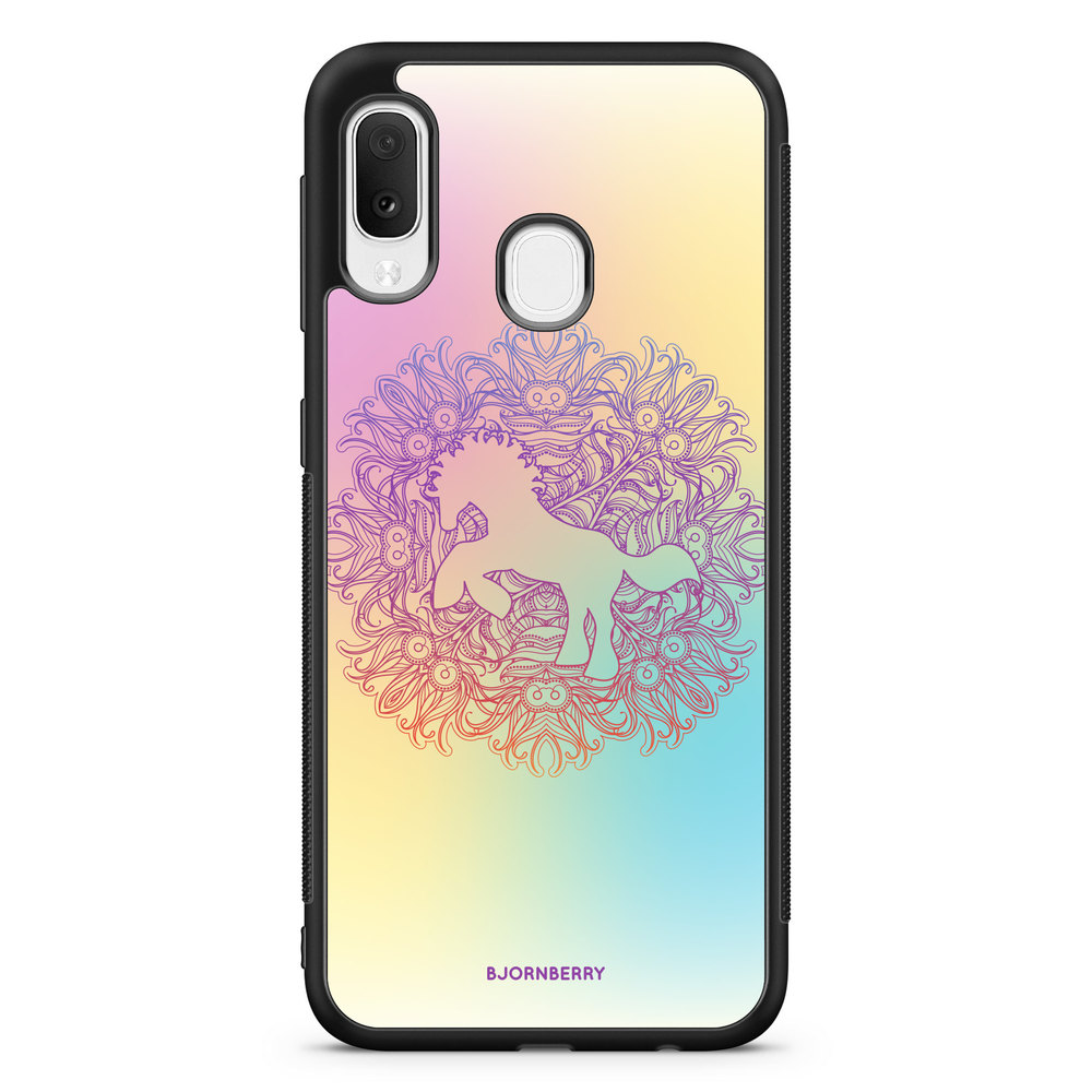 Samsung Galaxy A20e Case - Rainbow Unicorn