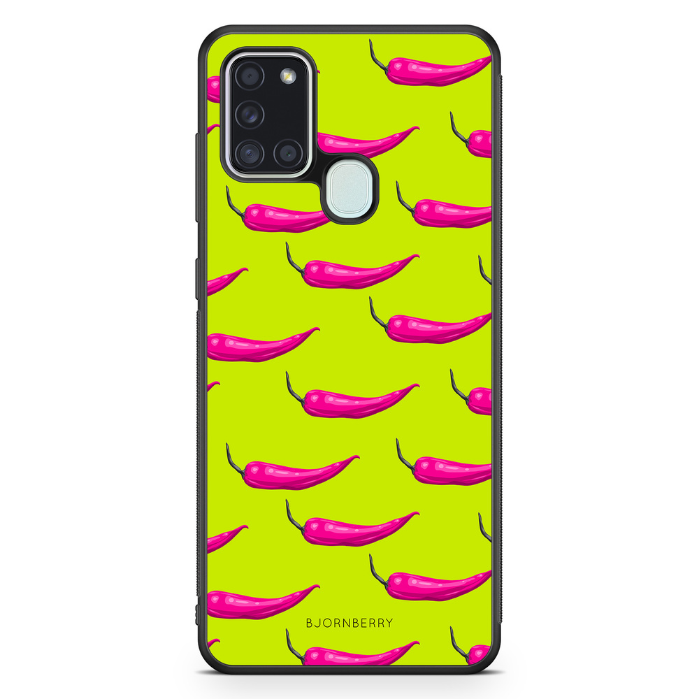 Samsung Galaxy A21s Case - Chilli Pattern