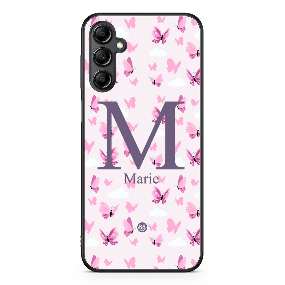 Samsung Galaxy A14 4G/5G Custom Skal - AWAKEN - Butterfly Pink