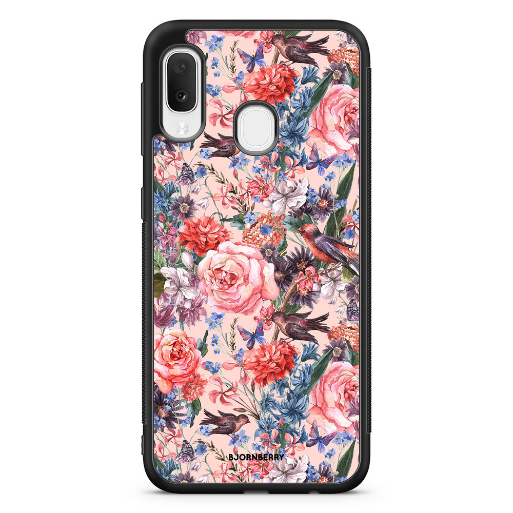 Samsung Galaxy A20e Case - Birds & Flowers