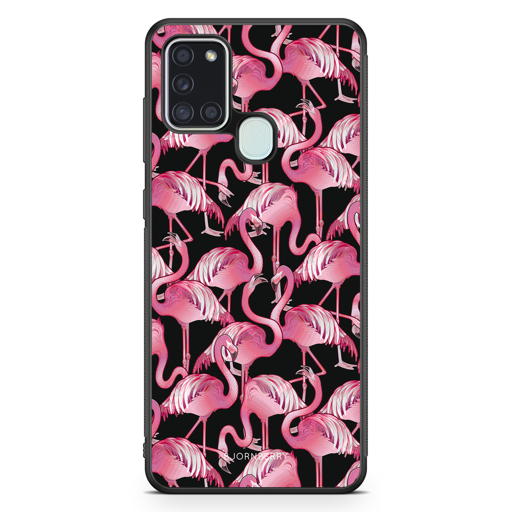 Samsung Galaxy A21s Case - Flamingos