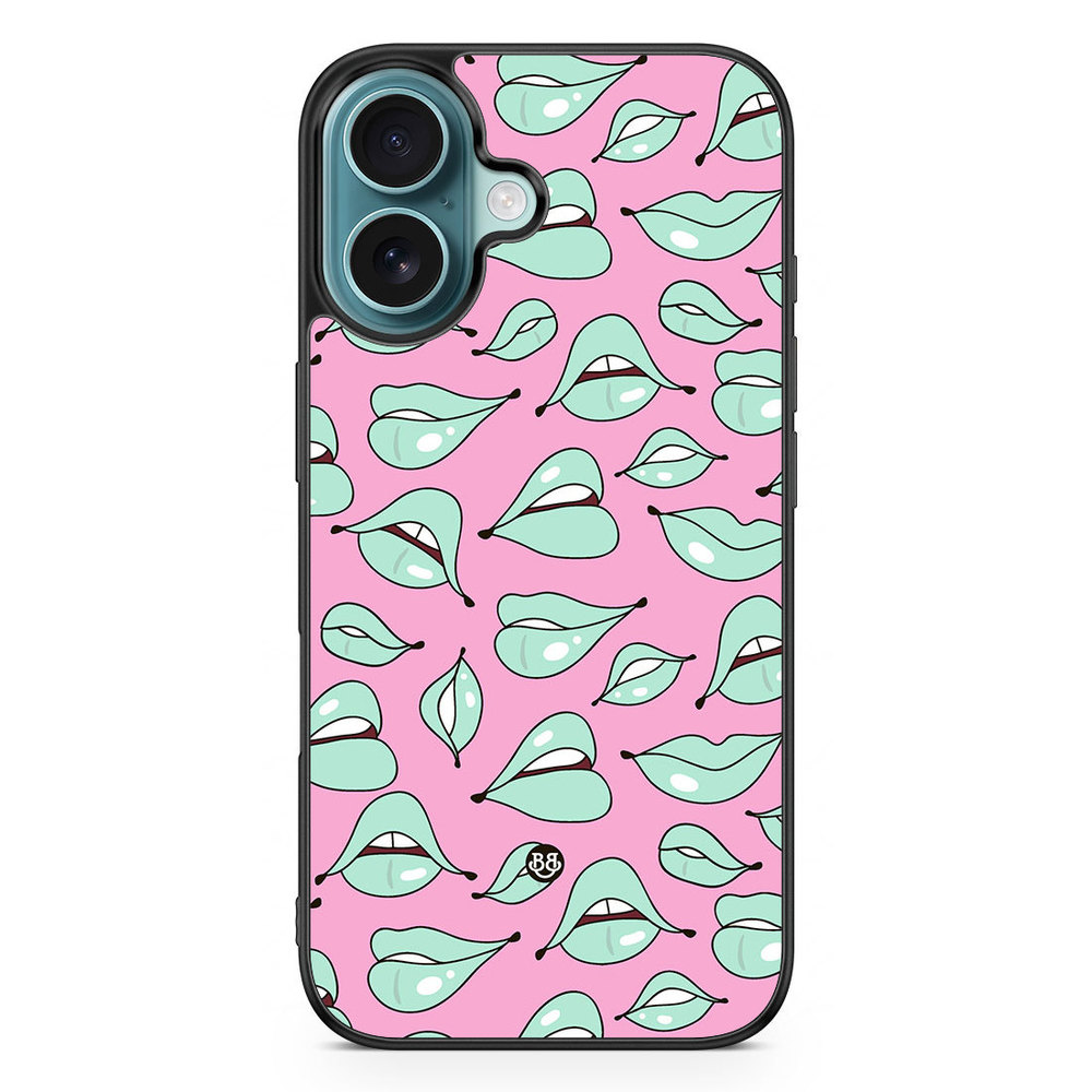 iPhone 16 Case - Green Lips