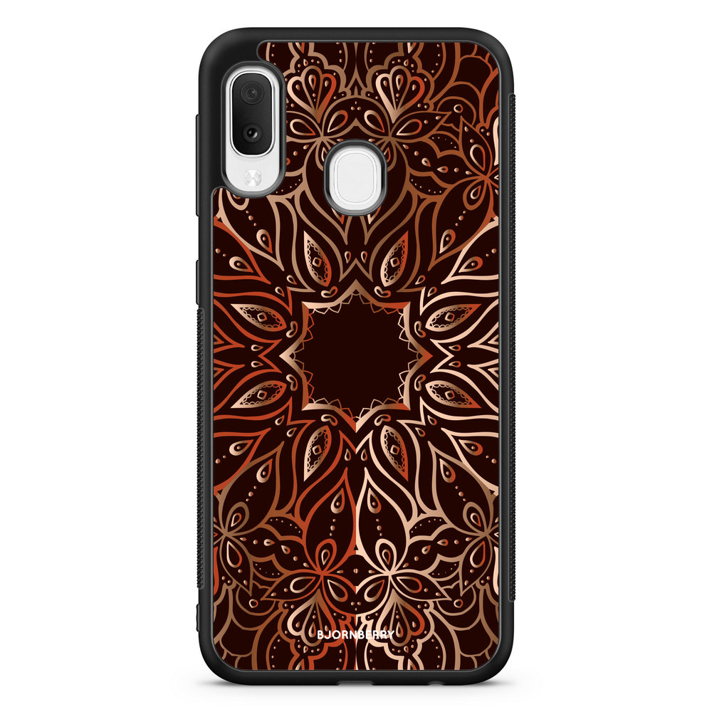 Samsung Galaxy A20e Case - Bronze Mandala