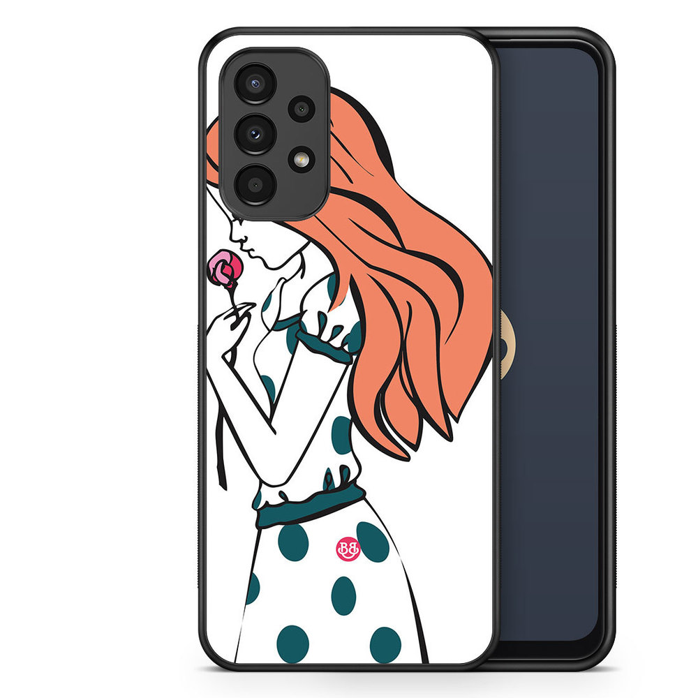 Samsung Galaxy A13 Case - Girl Rose
