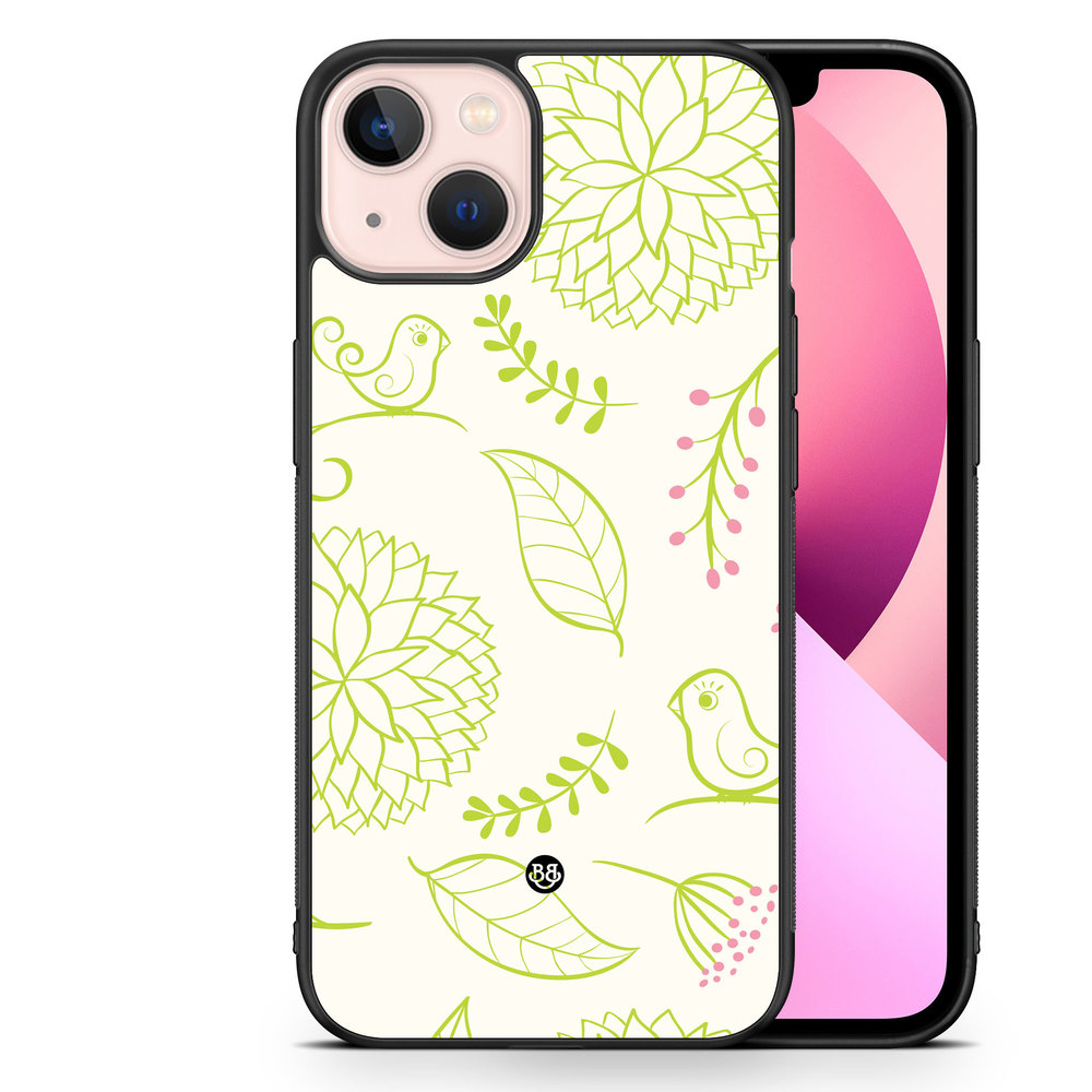 iPhone 13 Case - Green Floral