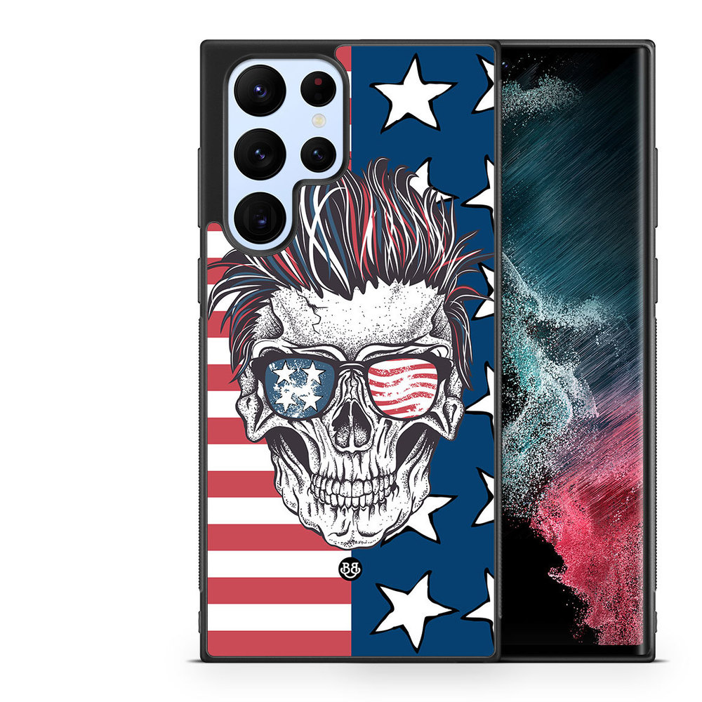 Samsung Galaxy S22 Ultra 5G Case - USA Skull