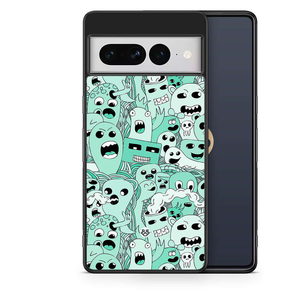 Google Pixel 7 Pro Case - Spökmönster