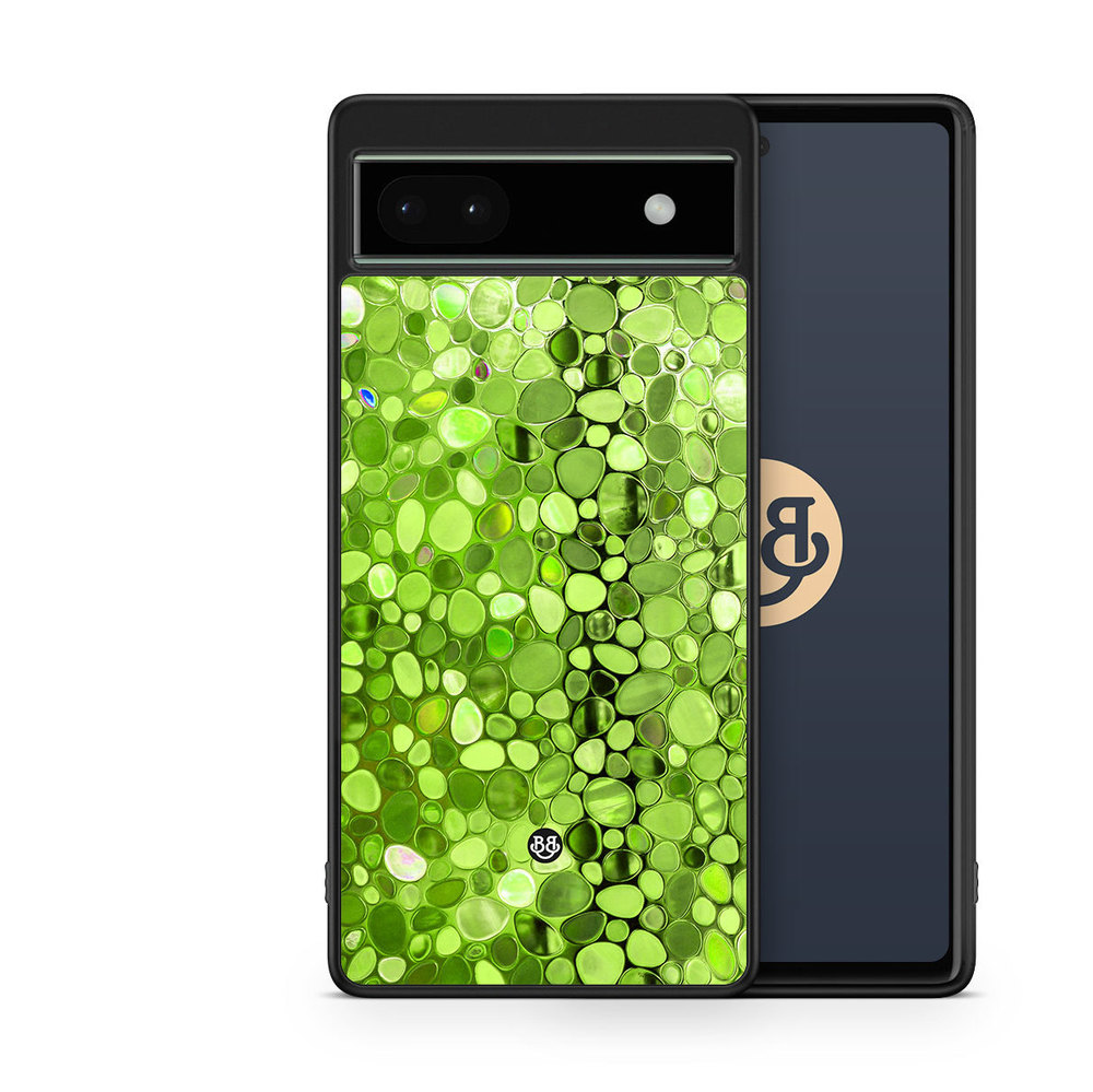 Google Pixel 6a Case - Stained Glass Green